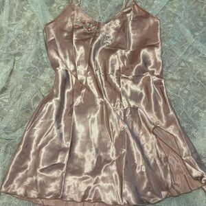 Dusty Pink Slip Dress